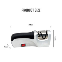 Affûteur de couteaux électrique automatique à 2 étapes au design intelligent et tendance avec guide d'affûtage manuel pour la cuisine familiale