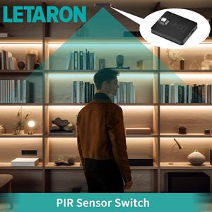 Interrupteur intelligent sans fil 2,4 GHz rechargeable 2e génération avec capteur PIR/tactile/geste/porte, contrôle d'éclairage de porte d'armoire 5M 60W - Product Image 1