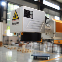 Mini marqueur rotatif rotatif 20w 30w Médailles laser Tages de chien Machine de marquage laser à fibre portable