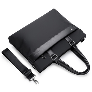 Sac à main d'affaires Oxford tendance, sacoche personnalisable avec logo, fermeture éclair, en nylon avec bandoulière, imperméable, grande capacité, pour ordinateur portable - Product Image 3