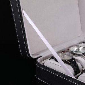 Boîte à bijoux en cuir personnalisée haut de gamme, emballage en velours, vente directe d'usine, coffret cadeau sur mesure - Product Image 3