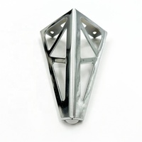 Fabrik Hohl sofa Hardware Zubehör 150mm dekorative Metall Chrom V-Form Dreieck Möbel Sofa Beine