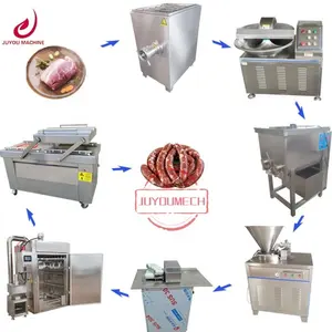 JUYOU 304 Fully Auto Sausage Production Line Sausage Stuffer Filler Industrial Sausage Production Line