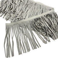 Fr005 Vente en gros de garnitures à franges en daim synthétique personnalisables pour vêtements