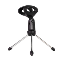 Support trépied pour Microphone, 1 pièce, support de Table Portable, pour Microphone et bureau, réglable