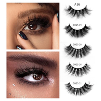 Vente En Gros de Faux Cils En vison 3d, 10 paires de Faux Cils naturels, Faux Cils humains En Gros