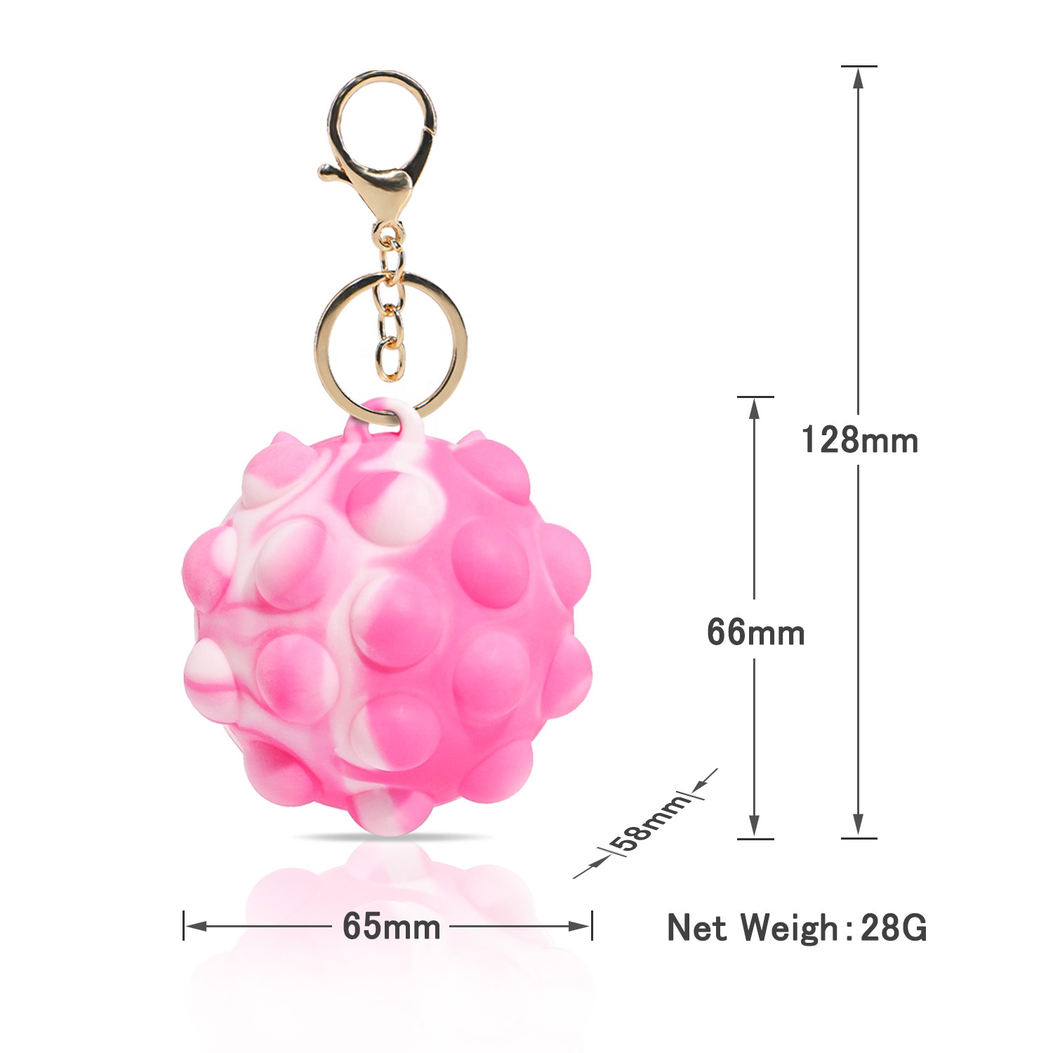 Лидер продаж D2 2022, высококачественный веселый фиджет-куб, игрушка с отверстиями, волшебный Радужный шар из силикагеля, пуш-Ай, шар для детей, игрушка