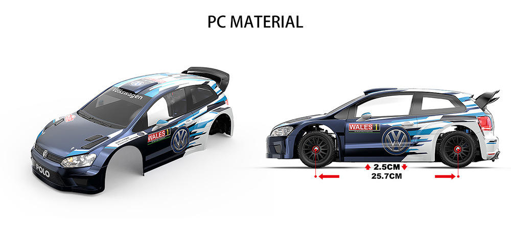 HOSHI MJX Hyper GO 10304 Polo R WRC 2015 Brushless RTR 1/10 RC Car