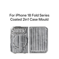 Coques de téléphone vierges magnétiques 3D pour sublimation, revêtement 2 en 1, impression personnalisée par transfert thermique, housses de protection DIY pour iPhone 18 Duo