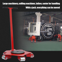Vente en gros d'usine 360 ° Chariot à roues universelles de 1 à 20 tonnes, chariot à roues en acier robuste avec roues en caoutchouc pour le transport au sol