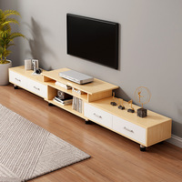 Meuble TV mobile en bois moderne personnalisable en usine avec multiples rangements pour salon, chambre et bureau à domicile