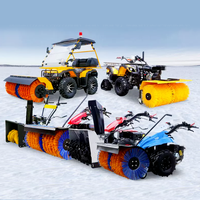 Livraison Gratuite Souffleuse à Neige Motorisée Lutong 25HP 460kg avec Grande Roue, Brosse à Rouleaux et Engrenage, Pelle à Neige Automatique