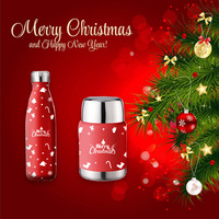 AI-MICH Manufacturer Wholesale Factory Double Wall Water Wholesale Water Bottles No Minimum Custom Logo Portable Water Bottle