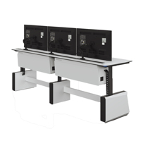 Console de contrôle motorisée réglable en hauteur UDWEB pour bureau/salle de contrôle