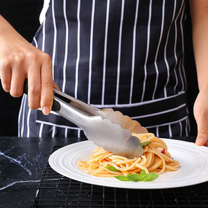 Stainless Steel Food Tongs 430 Grade Heat Resistant BBQ Grilling Tools Flipping Utensils For Cooking - Product Image 2