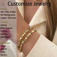 Bracelet jonc ajustable de luxe en cuivre minimaliste, plaqué or 18 carats, perlé, vintage, à facettes multiples, empilable, pour femme