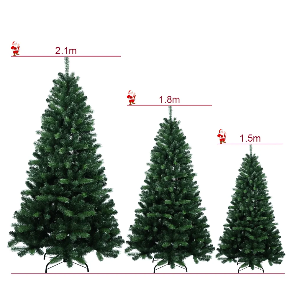 फैक्टरी अनुकूलित कर सकते हैं किसी भी आकार कृत्रिम क्रिसमस पेड़ के साथ धातु स्टैंड