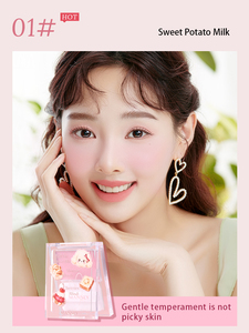 Colorete dulce y enérgico, que ilumina naturalmente el cutis, maquillaje de rubor mate suave - Product Image 3