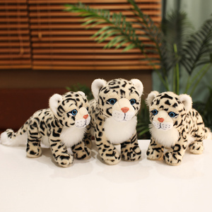 Animal de peluche-Compañero reconfortante-Juguete de peluche de animal ultra suave Animales de la jungla-Guepardo de leopardo de pie realista de 20cm - Product Image 6