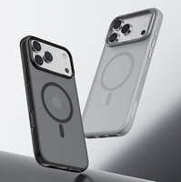 Coque de téléphone LEWOO de luxe en TPU+PC avec chargement magnétique sans fil pour 17/17Pro/17Air/17 Pro Max, transparente haute clarté, protection intégrale 360°
