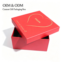Emballage en papier de carton recyclable au design de luxe personnalisé pour boîte-cadeau de mariage et de vacances avec couvercle