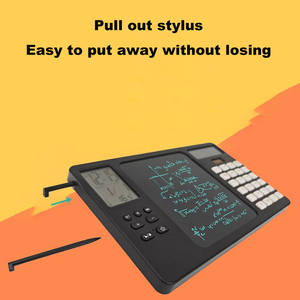 Reloj Despertador 3 en 1 <span class=keywords><strong>con</strong></span> Pizarra para Escribir, para Oficina, Escritorio, Estudiantes, Exámenes, Silencioso, <span class=keywords><strong>Calculadora</strong></span> Multifunción de 12 Dígitos <span class=keywords><strong>con</strong></span> Energía Solar - Product Image 3