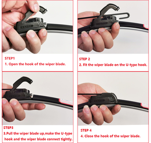 LIJAY OEM Essuie-glaces universels de bonne qualité en caoutchouc naturel 95% pour toutes les tailles de véhicules, essuie-glaces de pare-brise de voiture - Product Image 3
