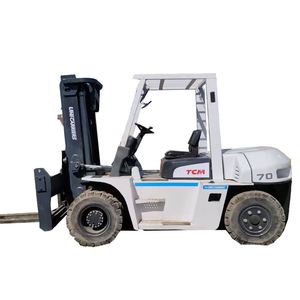 Montacargas Diésel Usado TCM de 7 Toneladas y 4.5m, Mini Montacargas de Combustión Interna de Alta Elevación para Construcción - Product Image 1