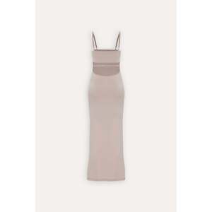 <b>Vintage</b>-style Beige Strapless <b>Ball</b> <b>Gown</b> XL & 4XL Sizes Party Dress with Embroidered Beading Detail Polyester Fabric - Product Image 1