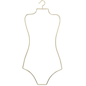 Lady Wire Swimwear Body Chrome Hanger Display Swim Swim Swimsuit Hanger Durable Gold Hangers For Swimwear - Product Image 1