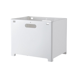 Foldable Wall Mounted Laundry Basket Gray Rectangle Storage <b>Box</b> For Bathroom Space <b>Saving</b> Organizer - Product Image 5