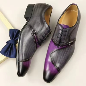 Chaussures Oxford élégantes de haute qualité pour hommes, chaussures habillées de luxe en cuir véritable pour les occasions formelles de printemps et d'automne. - Product Image 5