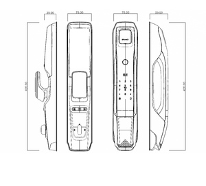 Sinovo hình ảnh liên lạc nói chuyện tuya nhận dạng khuôn mặt 6068 Lỗ mộng thông minh khóa cửa với đa mở khóa phương pháp cho nhà thông minh ngành công nghiệp - Product Image 5
