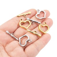 Nouveaux connecteurs en acier inoxydable à bascule OT plaqué amour fermoir et crochets Non-fade pour collier à faire soi-même Bracelet chaîne bijoux accessoires