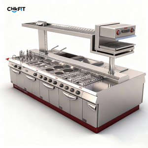 CFT Factory Customized Commercial Kitchen Equipment One Stop Engineering Solutions With Refrigerator and <b>Oven</b> - Product Image 1