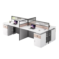 Bureau Bureau Bureau Personnel Bureau Simple Moderne Écran Station Casier Partition Employé Bureau D'ordinateur