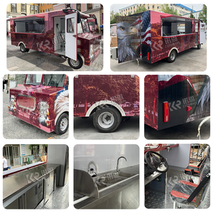 Prix bon marché Mobile BBQ Pizza Jus Ice-Cream Hamburger Salade Snack Food Truck Camion électrique de nourriture à vendre - Product Image 6