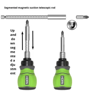 11-mảnh Chrome kế<span class=keywords><strong>t</strong></span> thúc PVC xử lý ratcheting đa mục đích Ratchet Screwdriver với Hex <span class=keywords><strong>Bit</strong></span> và <span class=keywords><strong>bit</strong></span> lưu trữ - Product Image 3