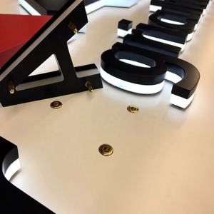 Personalizzato Popolare 3d Luce di Plastica <span class=keywords><strong>Parole</strong></span> In Lettera di Scanalatura <span class=keywords><strong>del</strong></span> Led Segno Acrilico Segni Lettere - Product Image 6