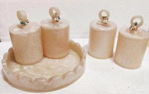 Juego de Recipientes de Resina Premium con Bandeja para Frutos Secos, Almacenamiento en la Cocina y Despensa, y Decoración del Hogar, Precio de Exportación - Product Image 4