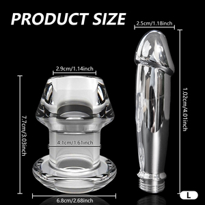 Cabezal de <span class=keywords><strong>Ducha</strong></span> Portátil y Boquilla para Enema, Dispositivo de Limpieza Anal con Tapón Anal de Metal para Sexo Anal - Product Image 4