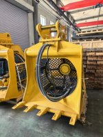 Godet de criblage rotatif vibrant pour excavatrice, godet de criblage hydraulique pour travaux de construction
