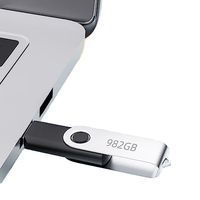 Flashdisk USB 3.0 Putar/Swivel Logam Terlaris Logo Custom 8GB 16GB 32GB 64GB 128GB Harga Terjangkau