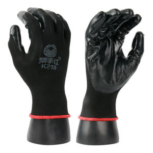 Guantes de Trabajo de Nitrilo Help Hand K218, Texturizados, con Microdiamantes en Relieve, Transpirables, Resistentes a la Abrasión, Antideslizantes, Duraderos, de Uso General - Product Image 1