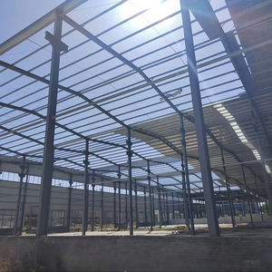 Maison d'entrepôt résistante au vent Colonne structurelle Arche en acier brute Structure métallique pour hangars - Product Image 1