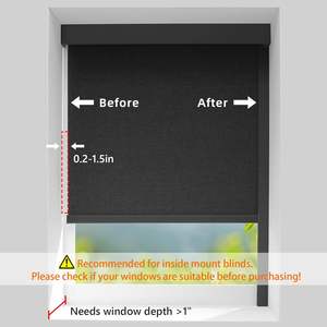 <span class=keywords><strong>Bandes</strong></span> d'obstruction de lumière en alliage d'aluminium en forme de U pour stores enrouleurs, bloqueurs d'écart lumineux, stores de fenêtre, rails latéraux - Product Image 3