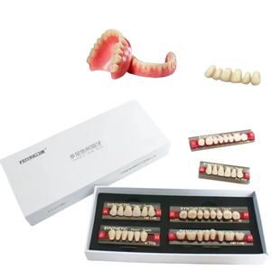 CE ISO 2 strati 3 strati di resina acrilica denti denti finti denti dentali resina polimerica denti - Product Image 1