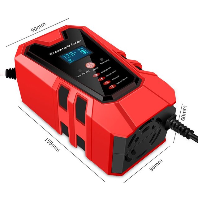 New Trend 12V 6A Electric Scooter/Ebike Battery Charger 12V Car Battery Repairer Adapter for AC/DC for Lead-Acid Battery Repair