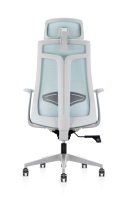 Chaise d'ordinateur de conception moderne à haut dossier avec appui-tête en maille ergonomique réglable support lombaire