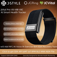 JCVital V8 V8B V8C SDK API OEM ODM Bracelet Montre Connectée Certification Globale Dispositif Portable de Santé Usine d'Exportation CE FCC Rohs